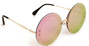 "Opal" Sunglasses (Mirror Pink)